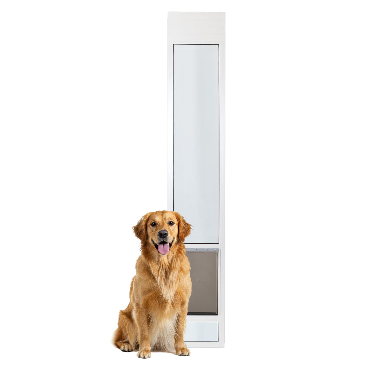PetSafe Sliding Glass Pet Door, 1 Piece, Large-Tall Dogs to 130 lb, White