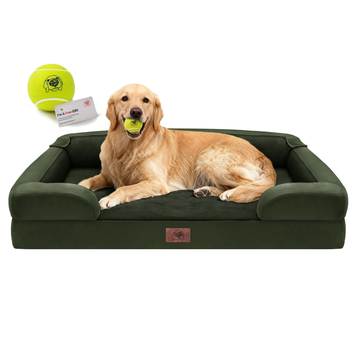 Song Puppy Waterproof Orthopedic Dog Bed for Extra Large Sized Dogs