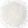 1lb Clear Quartz Aquarium Gravel Rocks Natural Tumbled Healing Crystal Chips Bulk Gemstones Crushed Stones for Fountain Vase Filler Planters Decorative Fish Tank Potted Reiki Energy Balancing