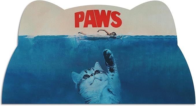 Cat Food Mat - Pet Feeding Mat for Floor, Non-Slip, Waterproof, Super Absorbent, Easy to Clean, Cat, Dog 15.9''x23.8''
