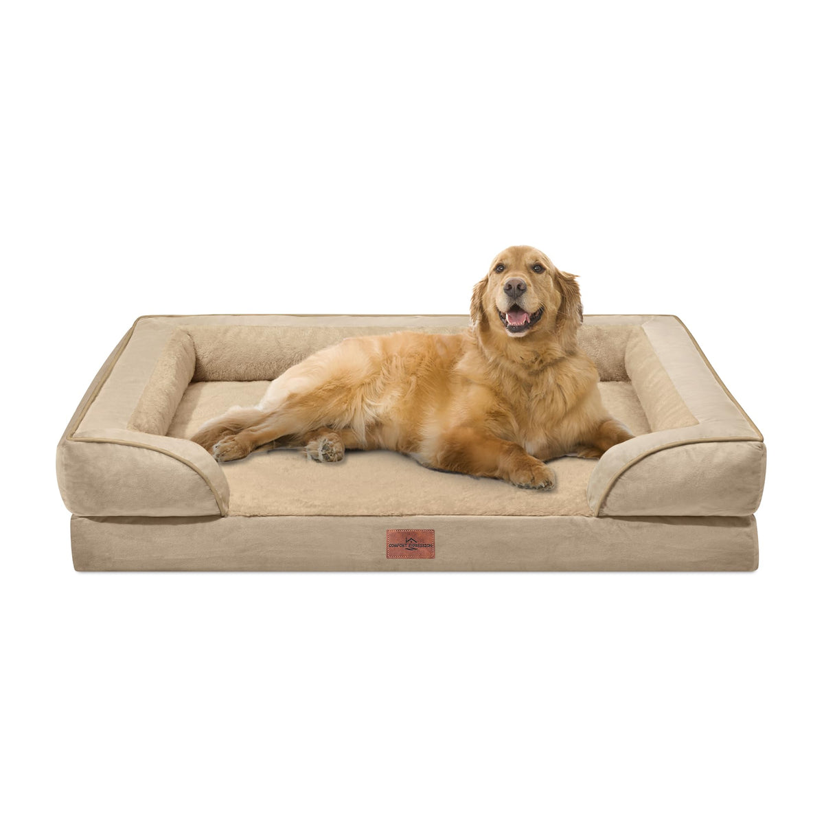 Comfort Expression Waterproof Orthopedic Dog Bed for Extra Large Dogs