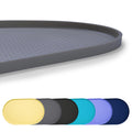 Yacee 100% Waterproof 1.0" Raised Edge BPA Free Silicone Dog Food Mat, Pet Cat Feeding Mats Contain Spills Protects Floors, Placemats for Cats and Dogs Water Bowl Dishwasher XXL Large.