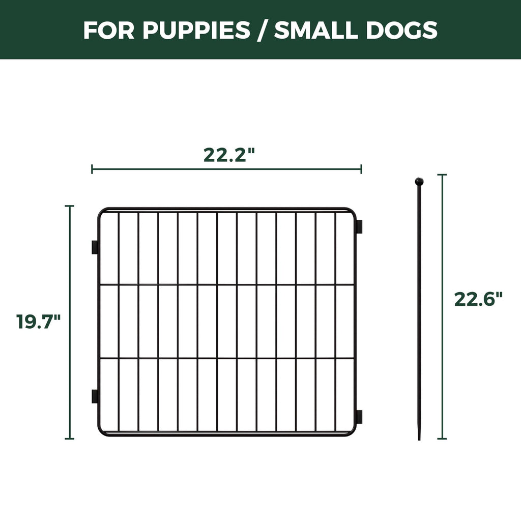 FXW MiniPaws Dog Playpen, Indoor, Yard & RV Camping, 20" H, 4 Panels