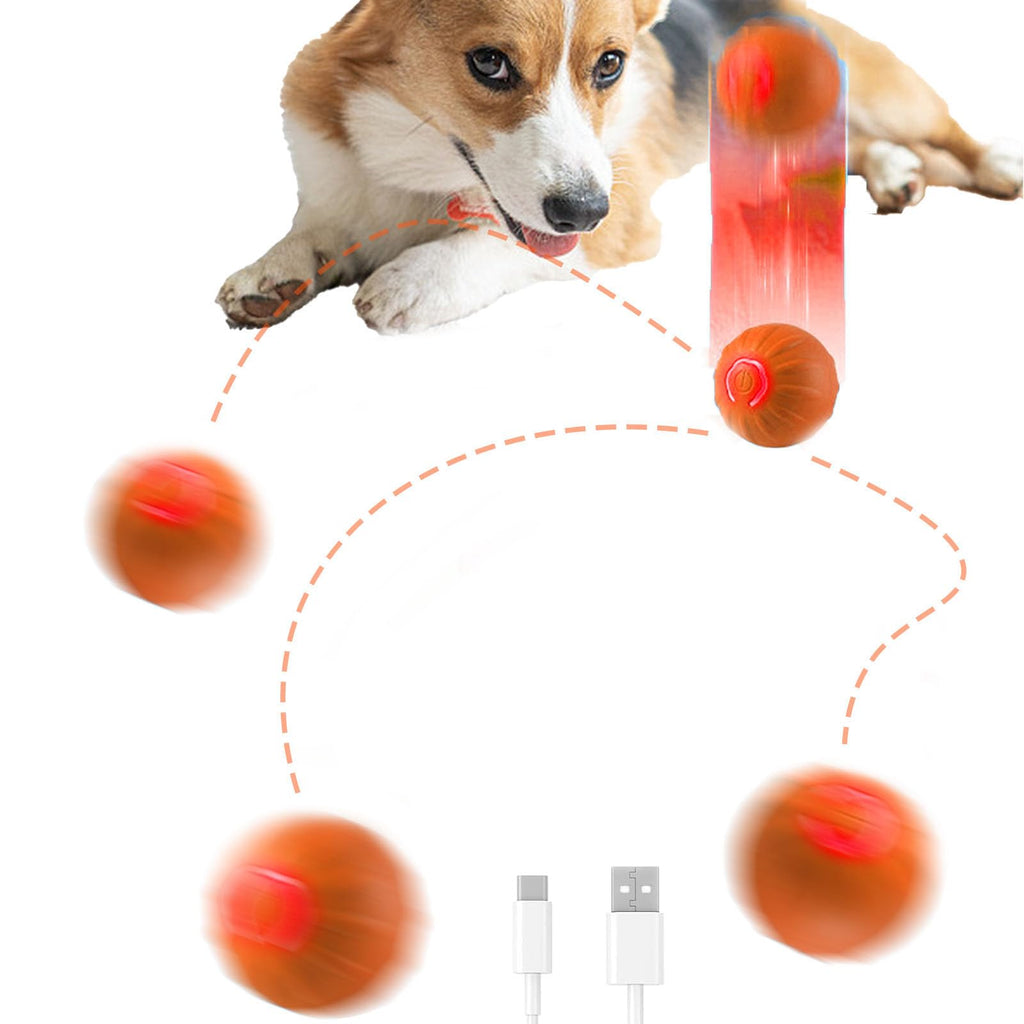 Trumoon Automatic Bouncing Ball Toy for Small and Medium Dog, Motion Moving Ball for Dog, Durable Motion Activated Automatic Rolling Pet Toys(Blue)