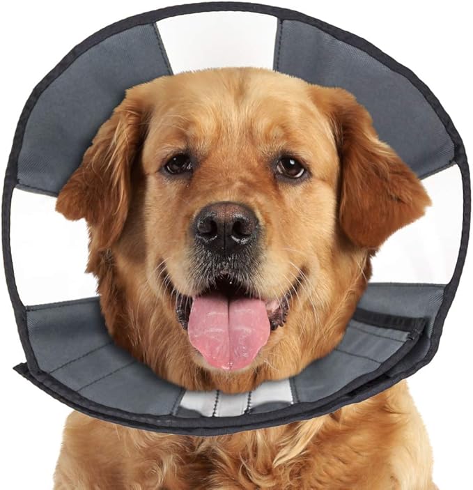 ZenPet Recovery Cone E-Collar for Dogs & Cats – Soft, Comfortable, Safe & Stress-Free Healing After Surgery, Adjustable Design