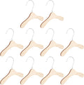 GLSTOY Wooden Dog Clothes Hangers 8.66 Inch Small Pet Apparel Hangers Wear-Resistant Household Dog and Cat Clothes Storage Accessory