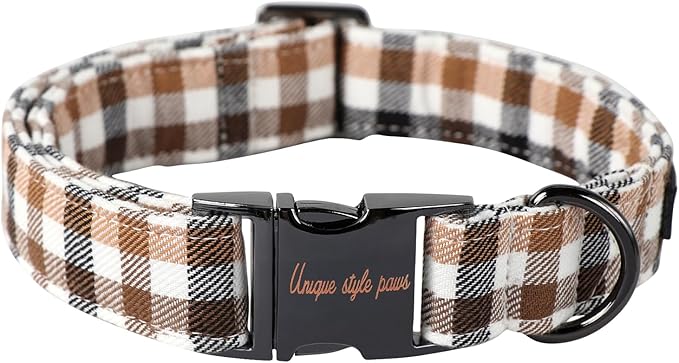 Unique style paws Dog Collar Metal Buckle Collar for Autumn Winter Christmas for Small Medium Large Boys Girls Dogs — S