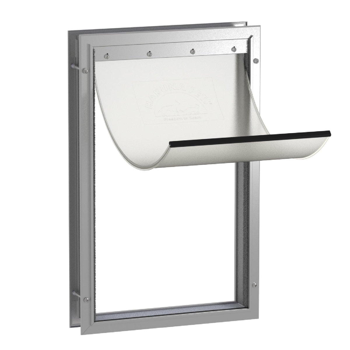 Hakuna Pets Aluminum Dog & Cat Door - 2-Way Lock Pet Door for Wall, Screen