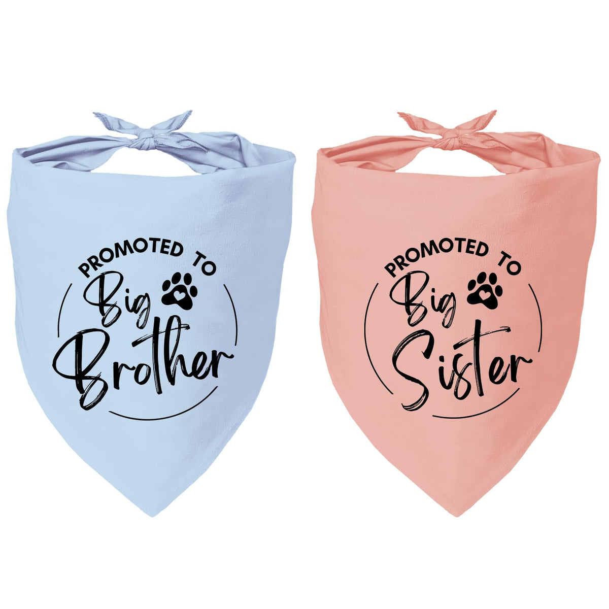 2 Pack Dog Bandana Pregnancy Announcement, Baby Security in Training and Head of Security Gender Reveal Puppy Dog Scarf Accessories, Adjustable Pet Bandana Scarf for Small Medium Large Dogs