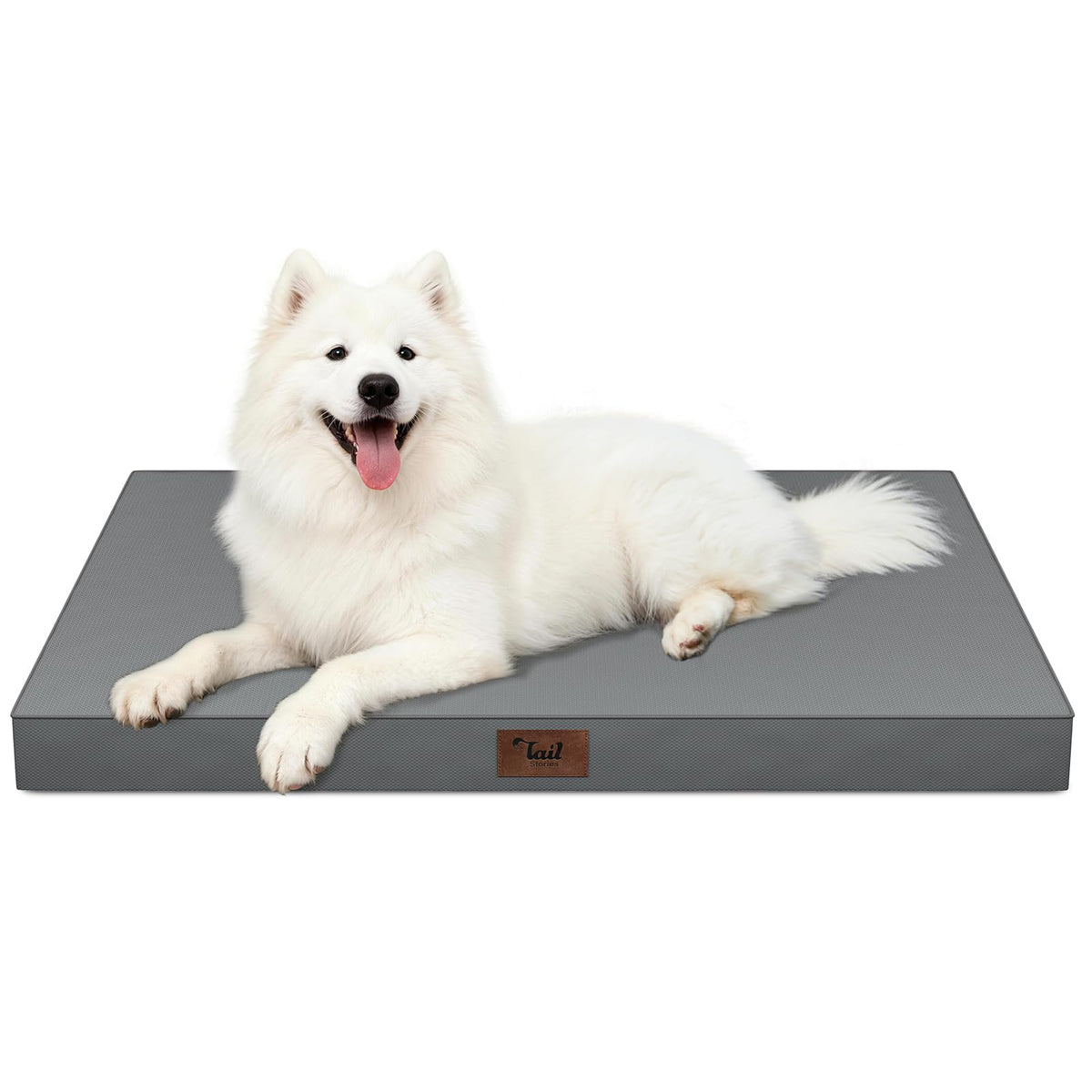 Tail Stories Large Waterproof Orthopedic Dog Bed with Egg Crate Foam