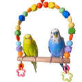Wooden Bird Swings for Large Parrots,Cockatiel Cage Perch Play Stands Toys