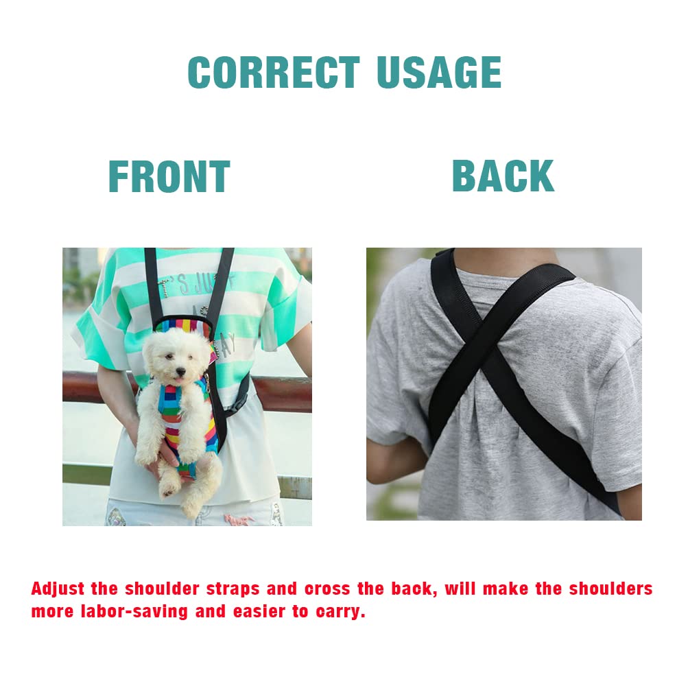 Leconpet Pet Carrier Backpack, Legs Out Adjustable Pet Front Cat Dog Carrier Backpack, Easy-Fit Dog Travel Backpack Carrier for Hiking Camping for Small Medium Puppies Cats (M, Cartoon Ship)