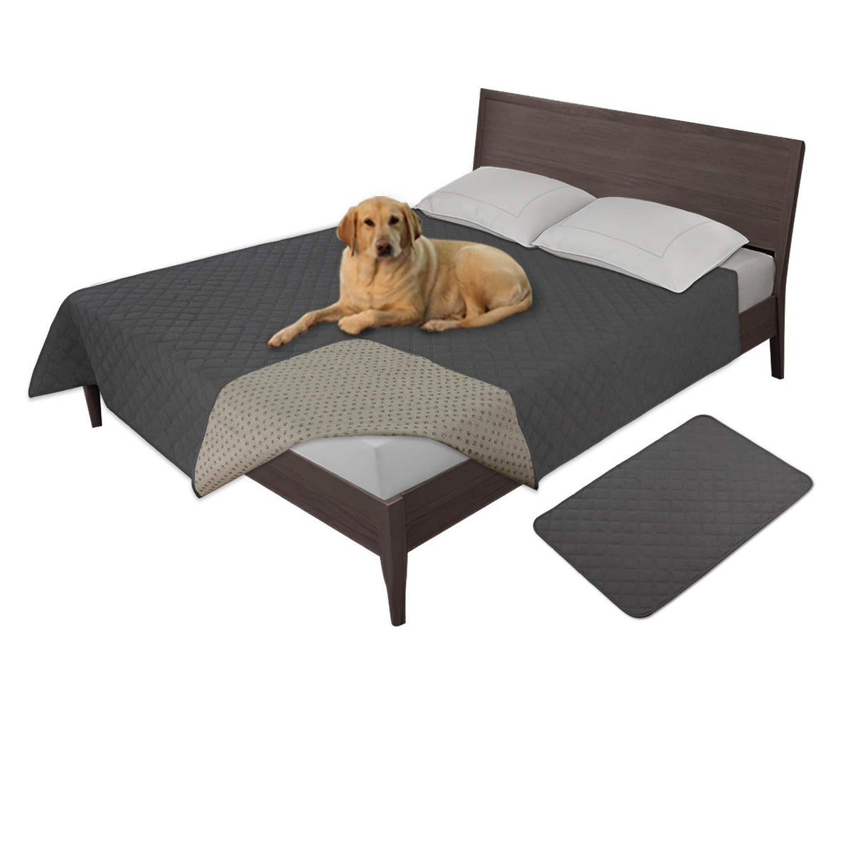 Easy-Going Waterproof Dog Bed Cover, Non-Slip Pet Blanket, 52x82in
