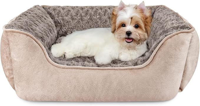 JOEJOY Rectangle Dog Bed for Large Medium Small Dogs - Washable Orthopedic Sofa Bed, Soft Breathable Puppy & Pet Cuddler, Durable Calming Dog Bed with Anti-Slip Bottom, Multiple Sizes