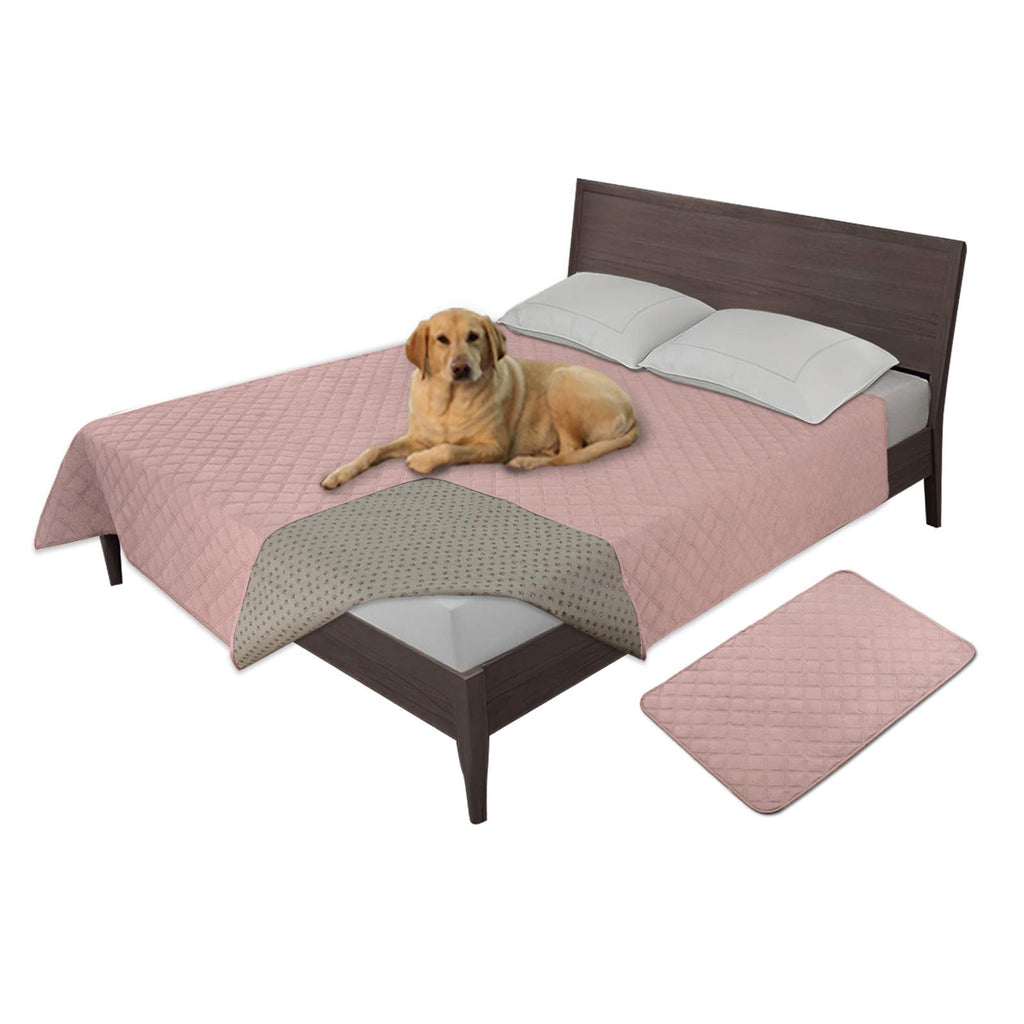 Easy-Going Waterproof Dog Bed Cover, Non-Slip Pet Blanket, 86x82in, Pink
