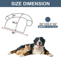 Tinaco Calming Dogs/Cats Bed Mats, Dog Pad Washable Removable Couch Cover, Plush Long Fur Mat for Pets, Waterproof Lining, Perfect for Small, Medium and Large Dogs and Cats (Navy Blue, 59"x39")