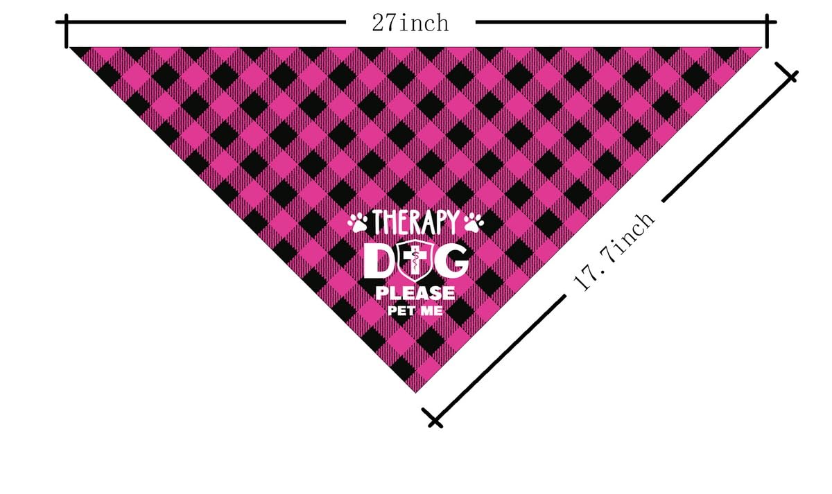 Dog Bandana for Happy Birthday Mom - Classical Plaid Printing Scarf Accessories, Pet Gift for Mom's Birthday Party (L16)