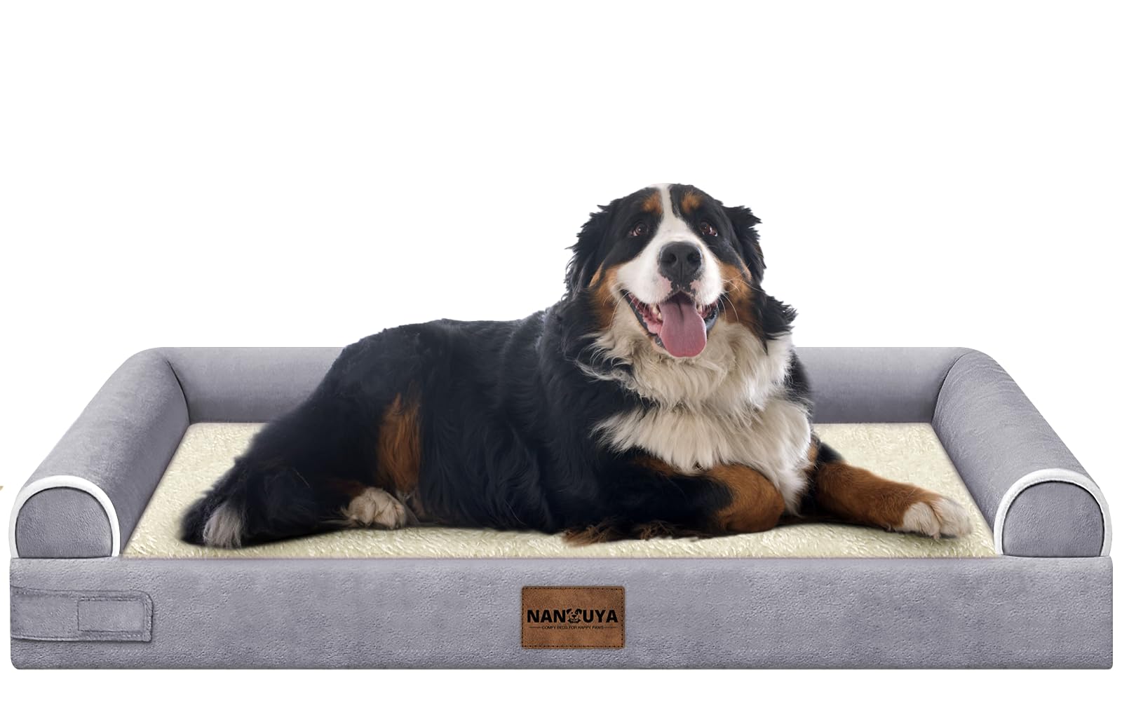 NANUYA Orthopedic Dog Bed for Jumbo Dogs, 53 x 42 Inch, Purple