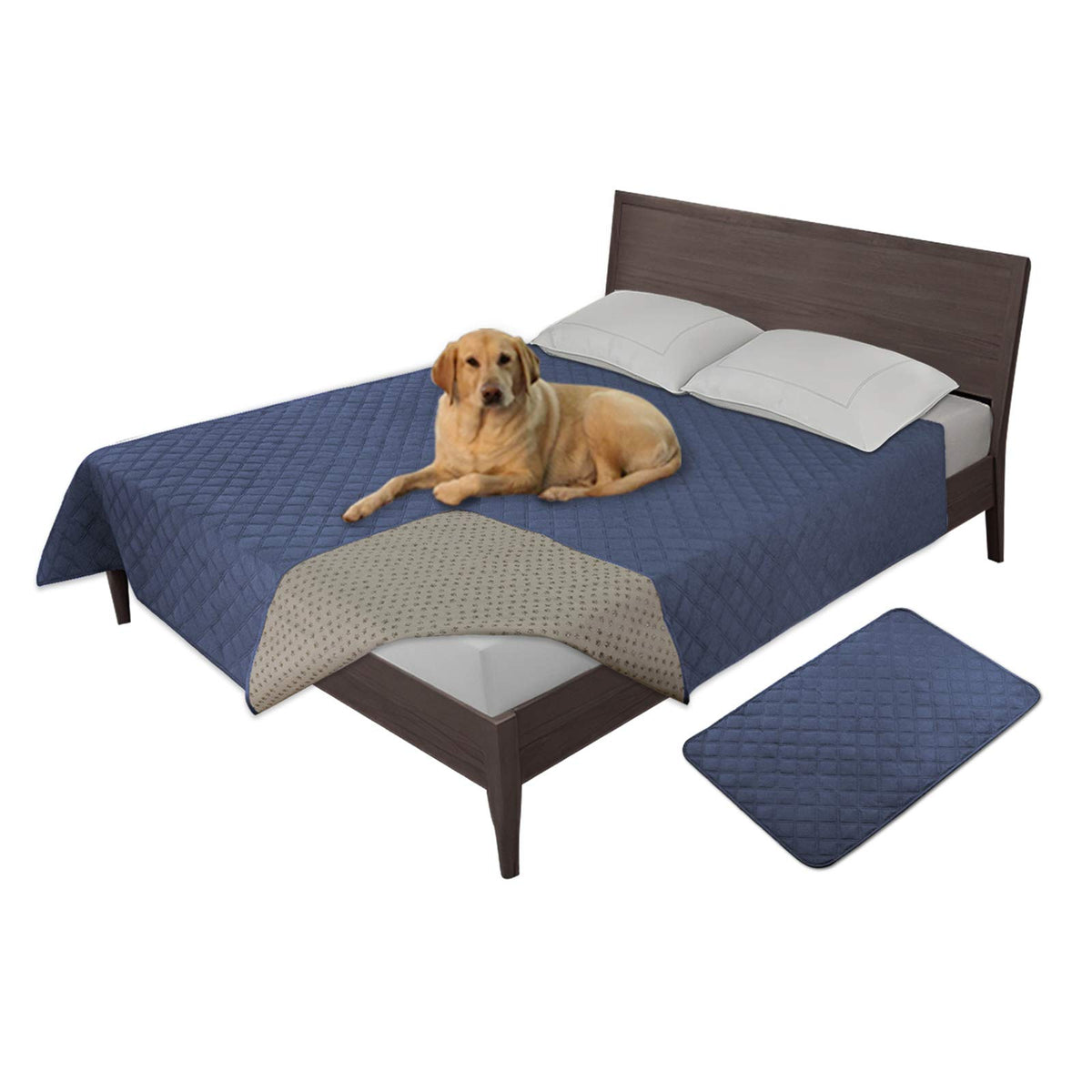 Easy-Going Waterproof Dog Bed Cover, Non-Slip Pet Blanket, 52x82in