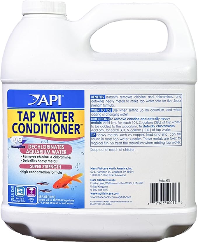 API TAP Water Conditioner Aquarium Water Conditioner 1-Gallon Bottle