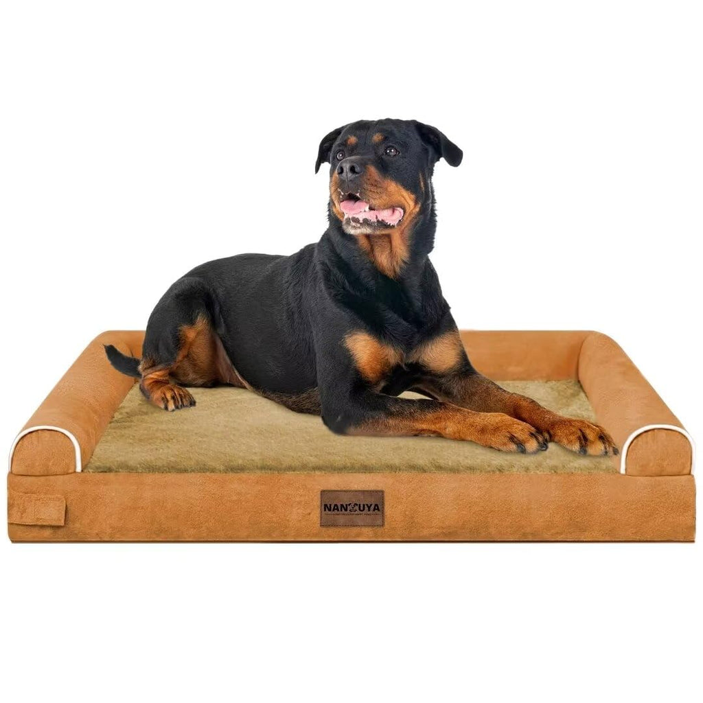 NANUYA Orthopedic Dog Bed for XX-Large Dogs, 44 x 34 Inch, Orange