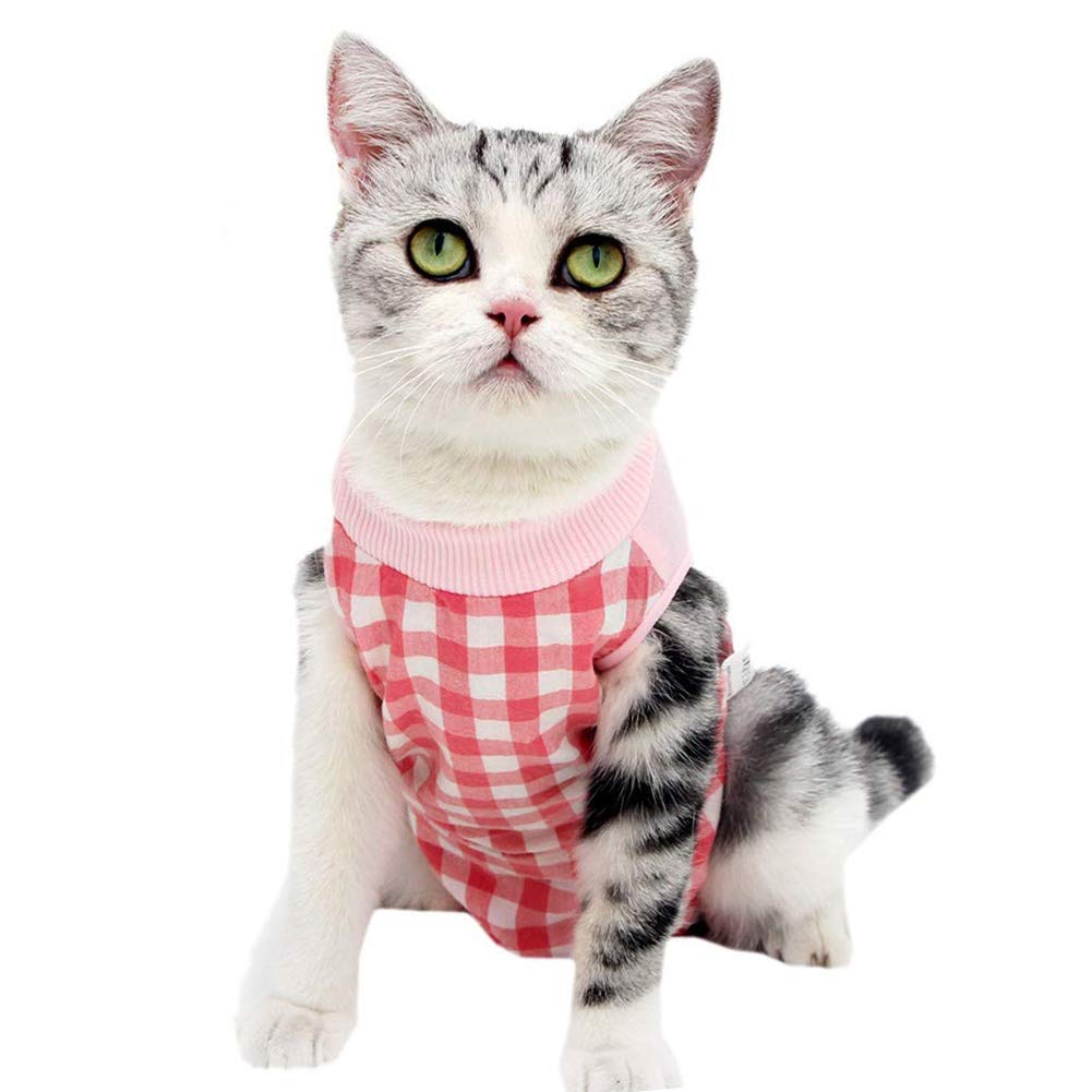 Coppthinktu Cat Recovery Suit Cat Onesie After Surgery for Abdominal Wounds