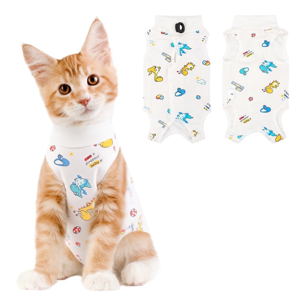 Coppthinktu Cat Recovery Suit Female Cat Onesie After Surgery Anti Licking