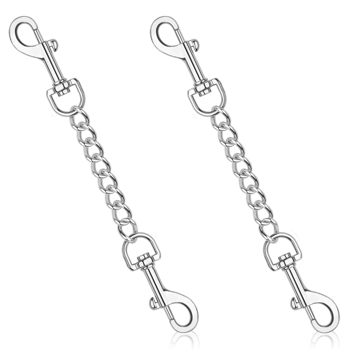 YUEPET 2 Pack Dog Collar Safety Clips, Adjustable Prong Collar Backup Clips