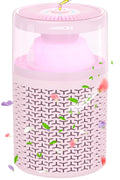 AIRROMI Pet Air Purifier for Home & Bedroom, HEPA Activated Carbon Filter, Removes Pet Dander & Odor, Allergies, Smoke, Hair, Night Light, Fragrance Sponge, Up to 658 ft², A2002 Pink