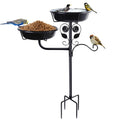 32.7 Inch Metal Bird Bath for Outside, Bird Baths for Outdoors, Bird Feeder