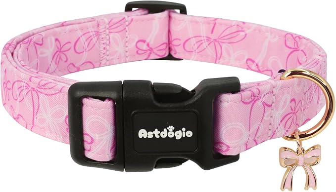 Astdogio Halloween Dog Collars, Fall Dog Collar for Dogs, Fun Multi-Color Pumpkin Dog Collars for Large Dogs, Adjustable Cotton Large Dog Collar Puppy Collar for Halloween & Thanksgiving — XS