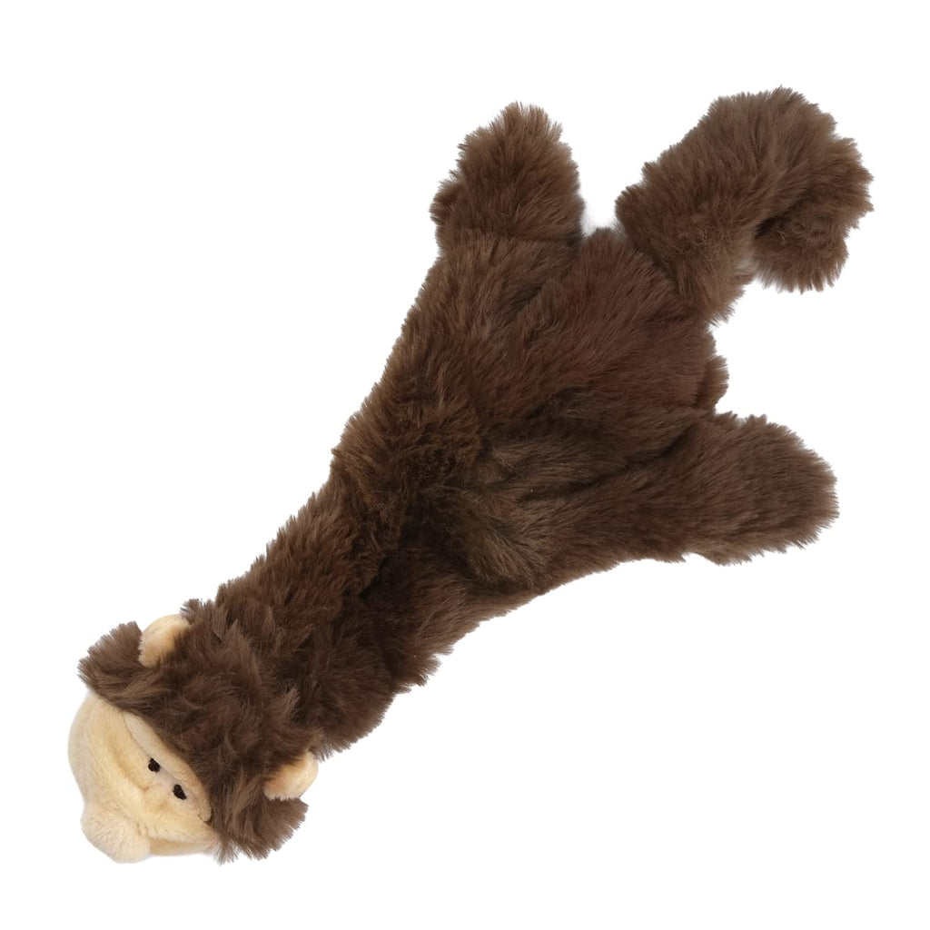 Best Pet Supplies Squeaky Dog Toys with Soft Durable Fabric for Small, Medium and Large Pets Interactive Toy for Indoor Play, Supports Active Biting and Play - Monkey, Small