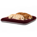 Magic Dog Super Soft Extra Large Dog Bed, 47 Inches Jumbo Orthopedic Foam Pet Beds with Anti Slip Bottom, Dog Sleeping Mattress with Removable and Washable Cover, Burgundy XL