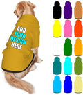 Personalized Dog Hoodie Customized with Name Photo Pet Warm Sweater Hoodie for Medium Large Dogs & Cat Puppy, Goldenrod, XXL