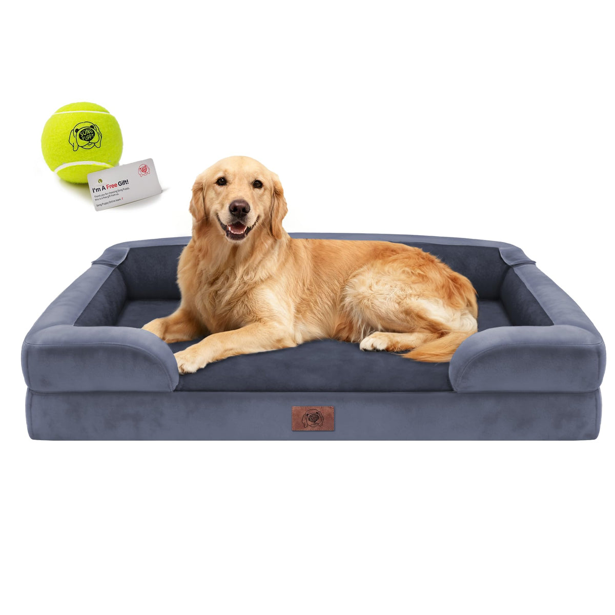Song Puppy Waterproof Orthopedic Dog Bed for Extra Large Sized Dogs