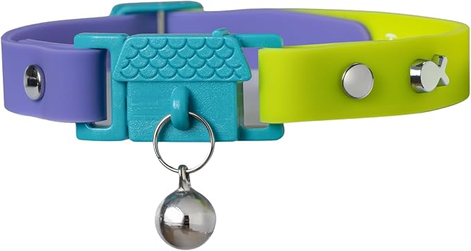 Kittyrama Botanicals Fern Cat Collar. Award Winning. Hypoallergenic, Quick Release Breakaway, Comfy & Soft. Vet Approved. Other Styles Available