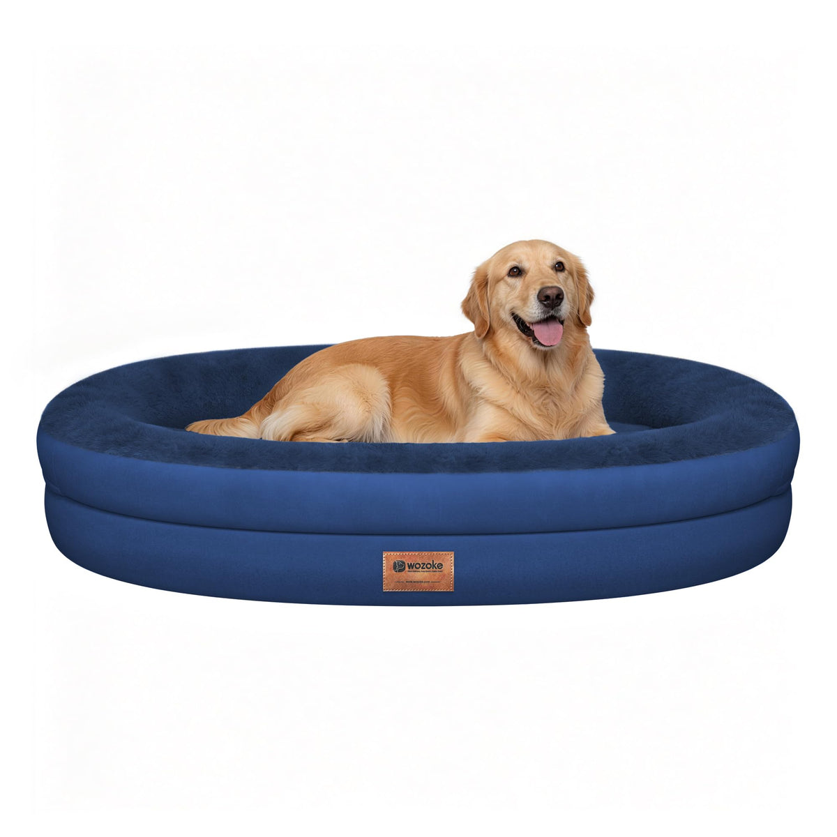 WOZOKE Waterproof Orthopedic Dog Bed for Medium Dogs, Black