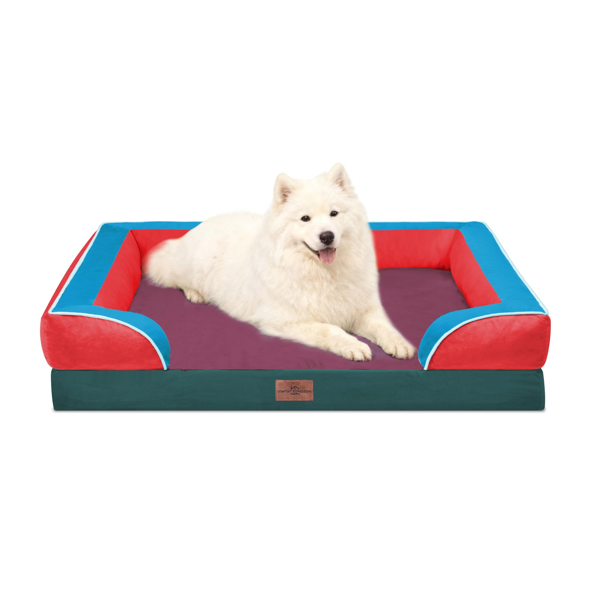 Comfort Expression Waterproof Orthopedic Dog Beds for Extra Large Dog — 36.0"L x 27.0"W x 8.0"Th