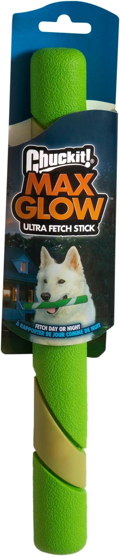 Chuckit! Interactive Dog Toy Ultra Fetch Stick Day & Night Bundle, 12 Inches, Outdoor