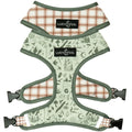 Lucy & Co. Reversible Dog Harness - Water-Repellent Neoprene, Dual-Print Design, Easy Swap Style, Adjustable Comfort Fit - Camp Out Reversible Harness - X-Small