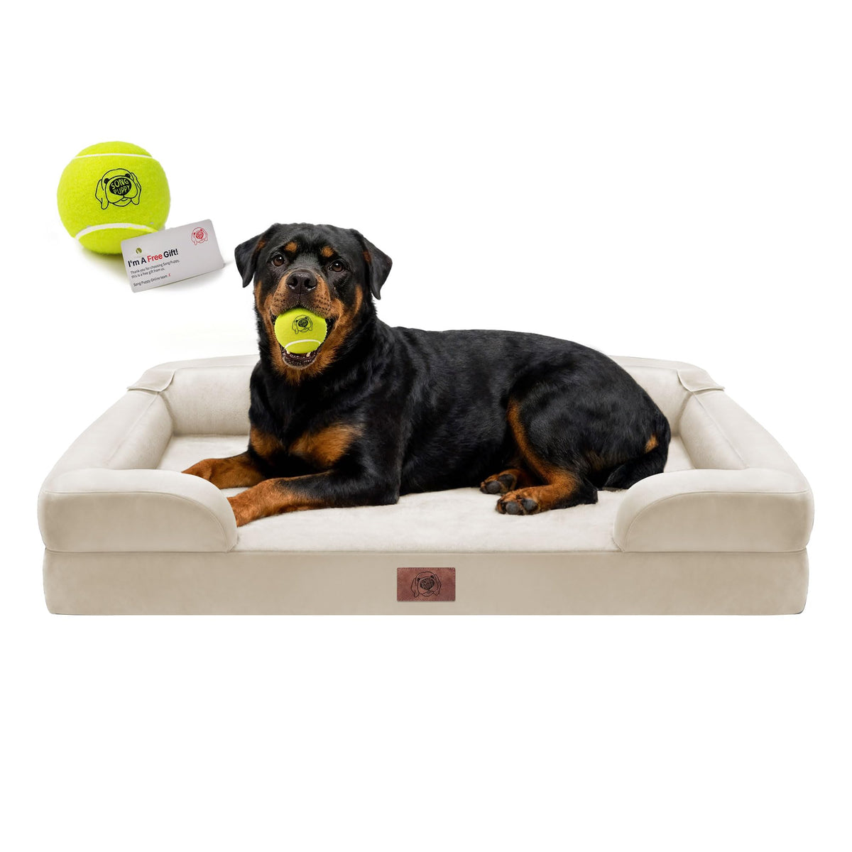 Song Puppy Waterproof Orthopedic Dog Bed for Extra Large Sized Dogs