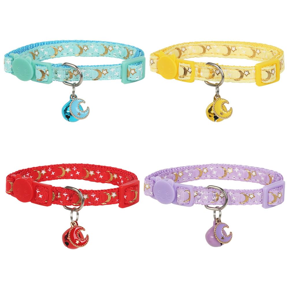 Yizepet Cat Collars with Bells, Breakaway Kitten Collar, Cute Kitty Collar, Pet Supplies Accessories