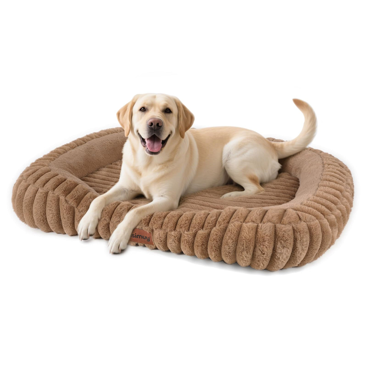 KISIMUY Orthopedic Dog Bed, Durable Calming Bolster Dog Couch Large Dogs