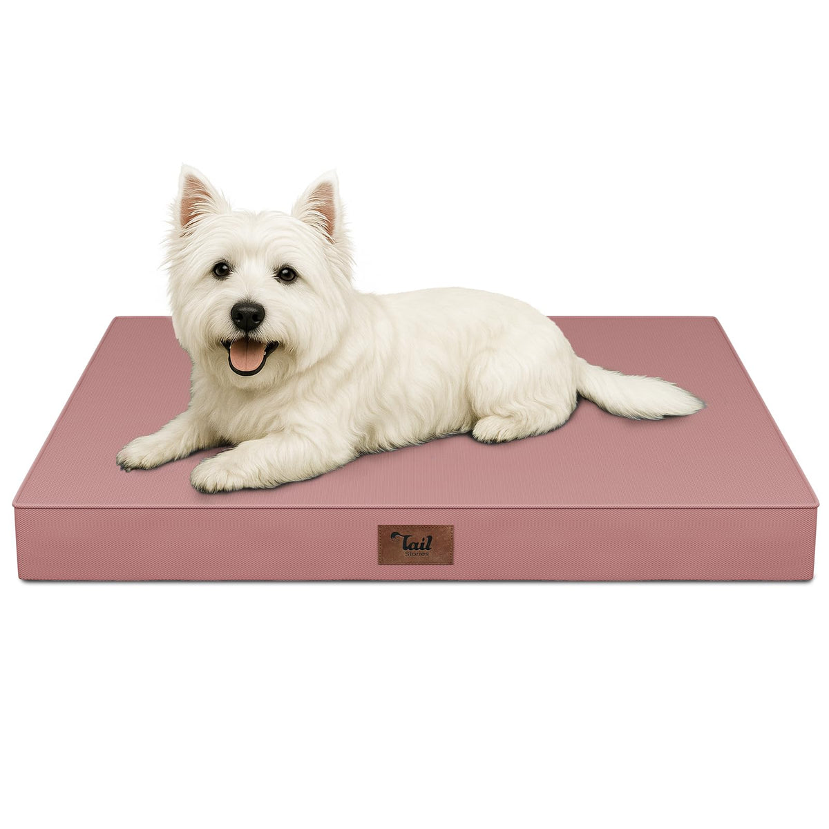 Tail Stories Waterproof Orthopedic Dog Crate Bed for Small Dogs & Cats