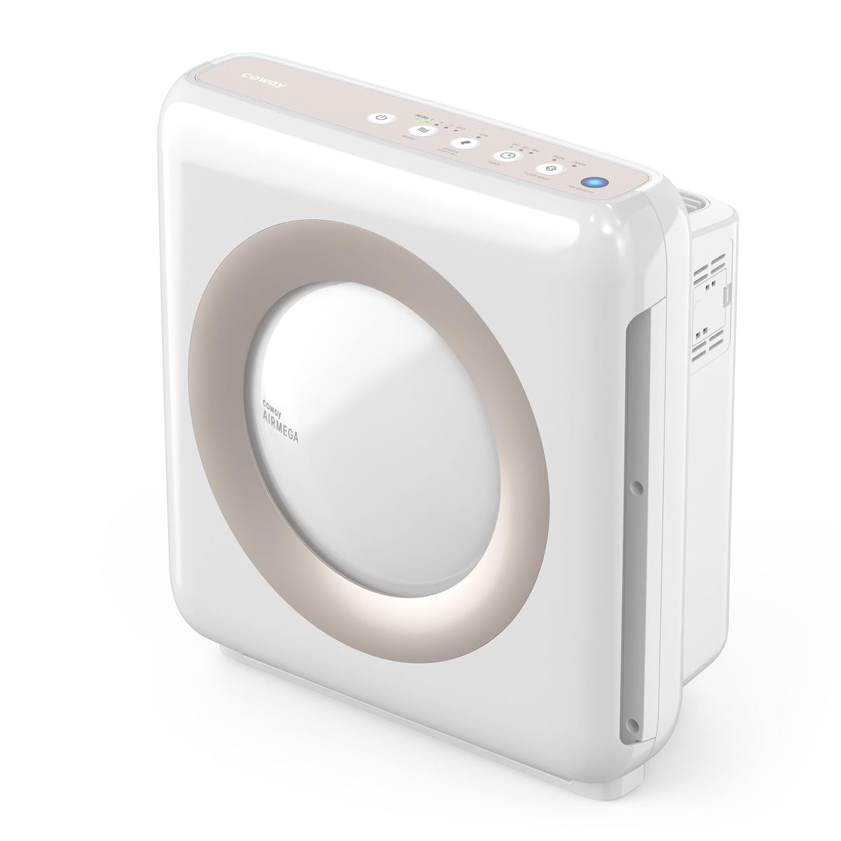 COWAY Air Purifier for Home Up to 1,748ft², HEPA Filter for Smoke, Allergies, Pet Dander, Odor, Air Quality Monitor, Auto&Eco Mode, Timer, Filter Indicator, 3yr Warranty, Mighty AP-1512HH(W), White
