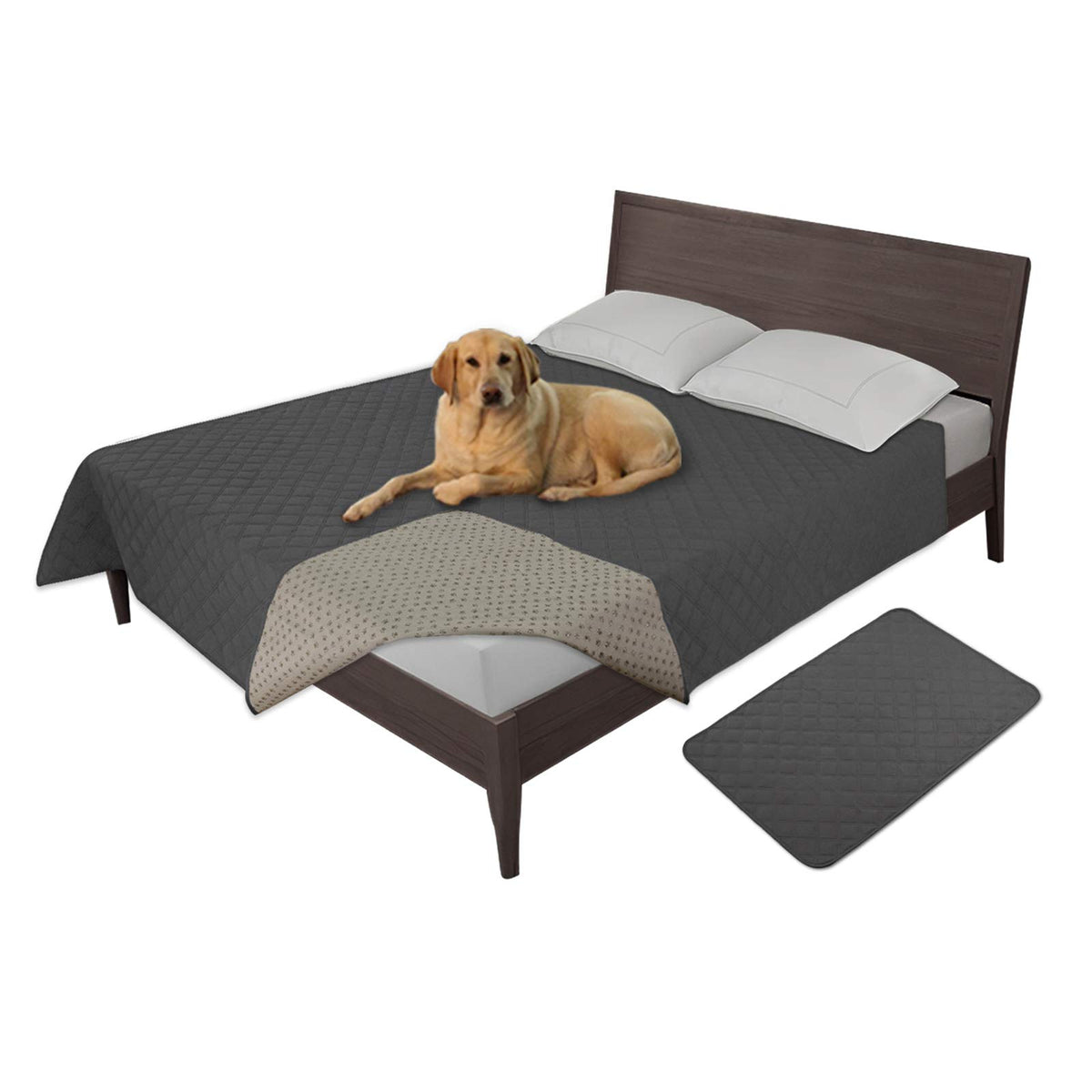 Easy-Going Waterproof Dog Bed Cover, Non-Slip Pet Blanket, 52x82in