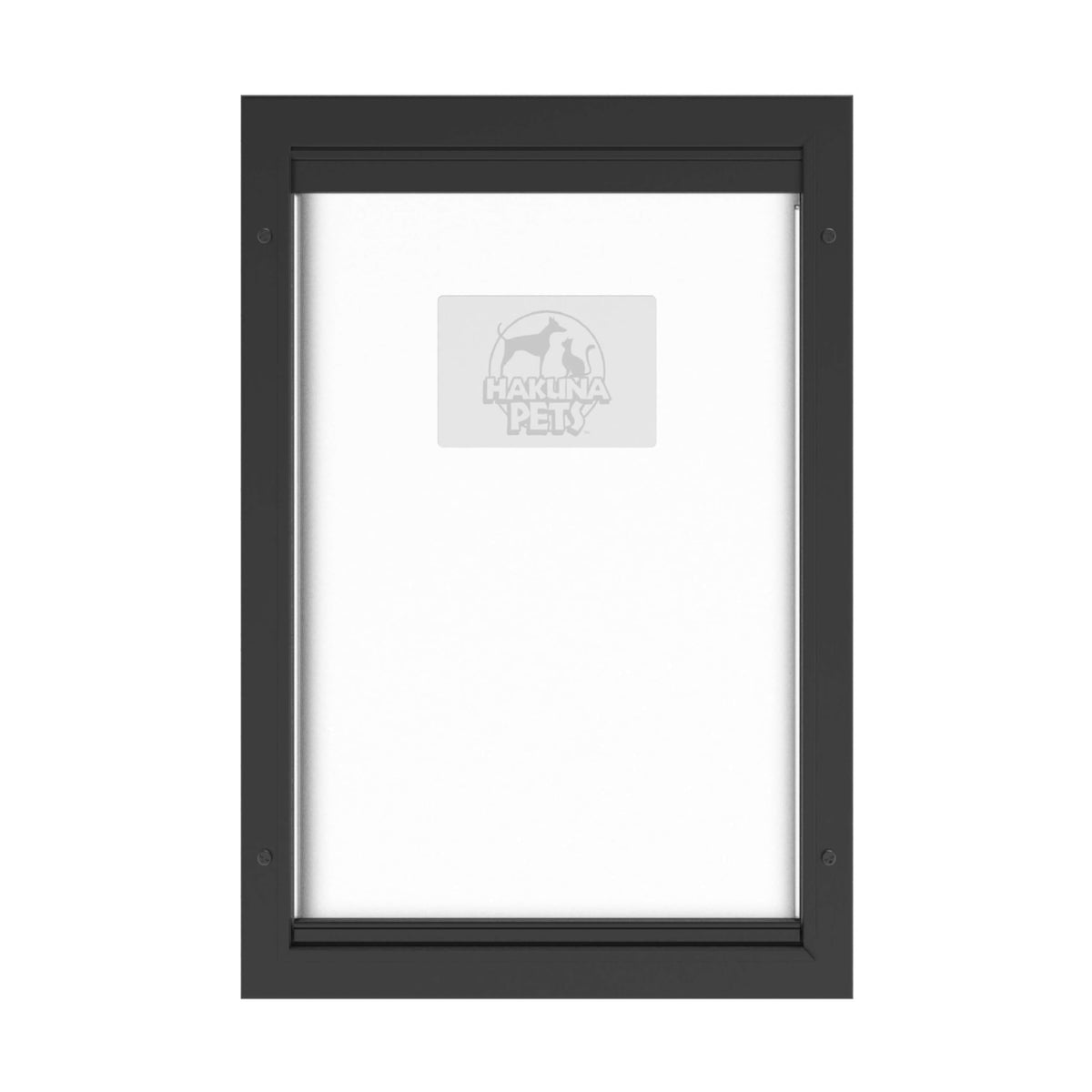 Hakuna Pets Aluminum Dog & Cat Door - 2-Way Lock Pet Door for Wall, Screen