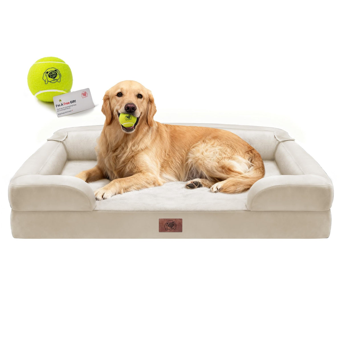Song Puppy Waterproof Orthopedic Dog Bed for Extra Large Sized Dogs