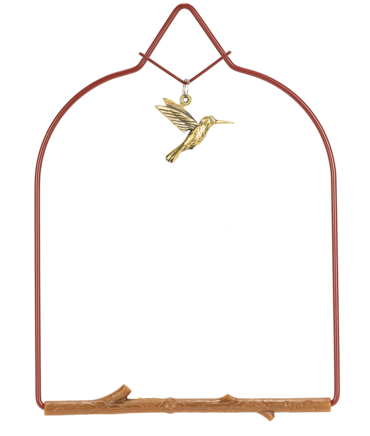 Pop's Birding Hummingbird Swing,USA Made Original Charm Humming Bird Swing for Outdoors - Perfect Bird Perch for Small Wild Birds Backyard Birding - 100% Made in USA, Hook Included
