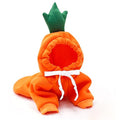 Warm Dog Winter Clothes Cute Fruit Dog Coat Hoodies Fleece Pet Dogs Costume Jacket for French Bulldog Chihuahua Ropa para Perro(Orange,XL)